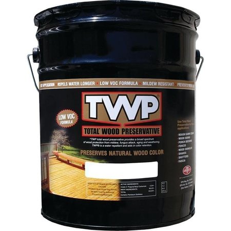 TWP TWP 1500 Series TWP-1504-5 Stain and Wood Preservative, Black/Walnut, 5 gal TWP-1504-5